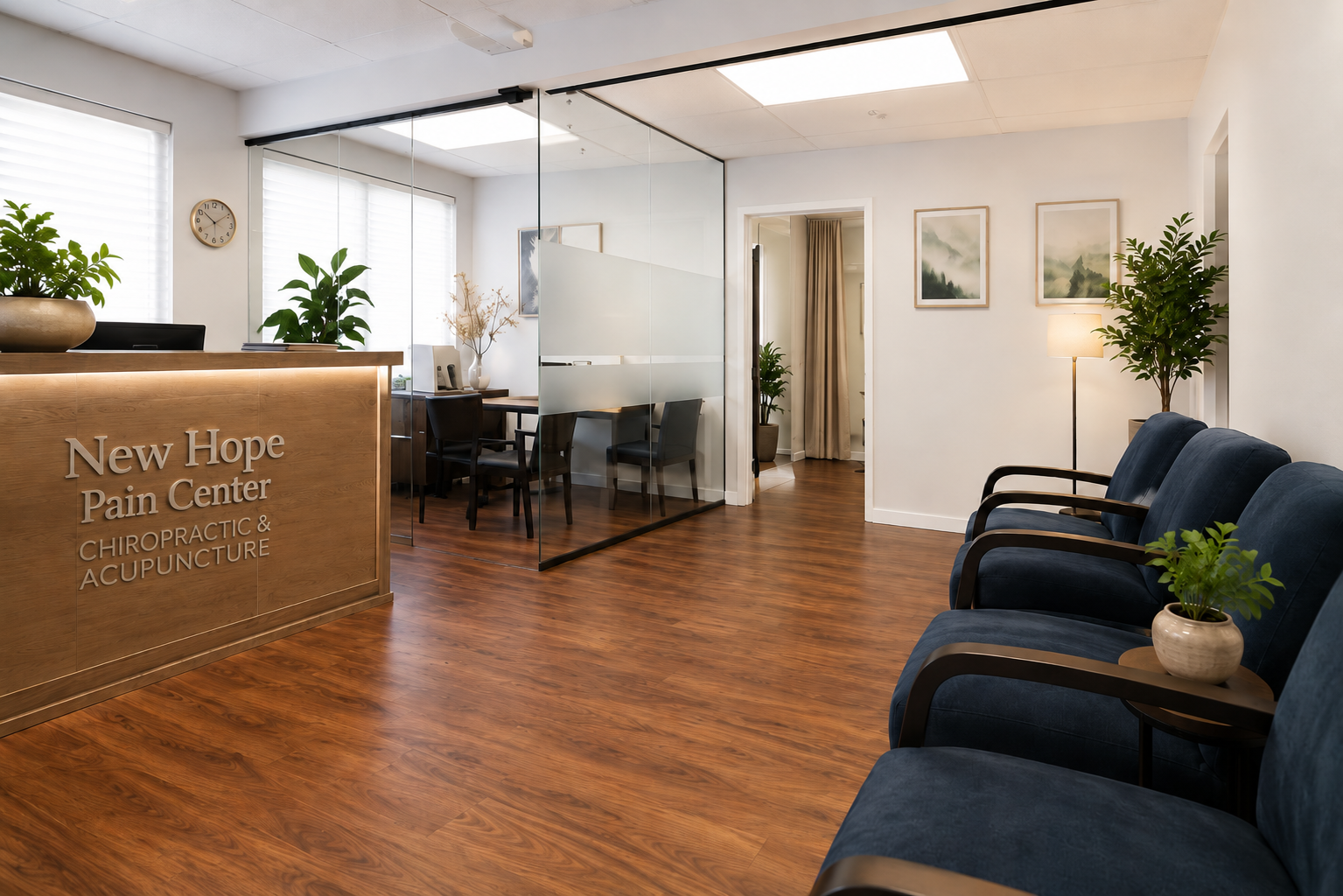 New Hope Pain Center Reception and Waiting Area